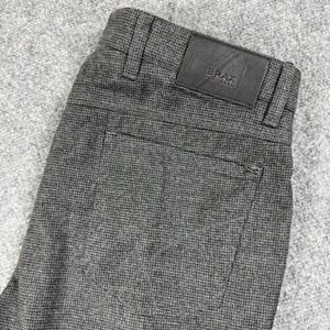 Brax Pants Size 35/36 Gray Black Patterned‎ Flat Front Regular Fit Dress Men's